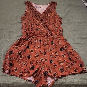 Floral Sleeveless Romper